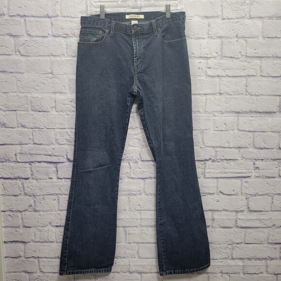 Y2K Abercrombie & Fitch Jeans Womens 8 Bootcut Flare Stretch Medium Rise - Picture 1 of 9